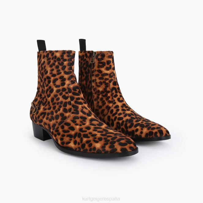 Kurt Geiger hombres leopardo de ginebra de Londres 2LPR653 | calzados marrón otro